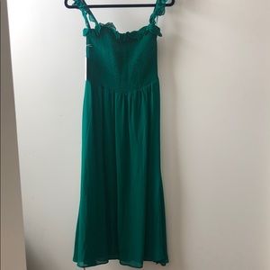 Reformation siesta dress. XL. NWT. Emerald green